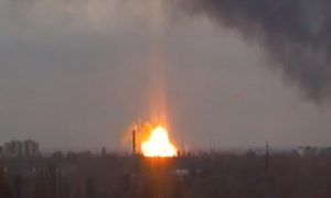 Украинские диверсанты взорвали остановку в центре Донецка