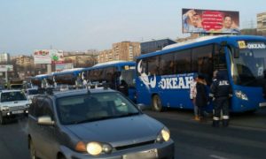 5 автобусов со школьниками столкнулись во Владивостоке