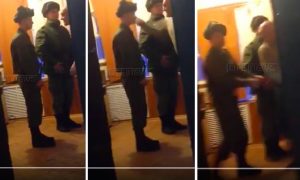 В Сеть попало видео избиения рядового за сон на посту в Геленджике