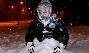 Рамзана Кадырова закопали в снегу