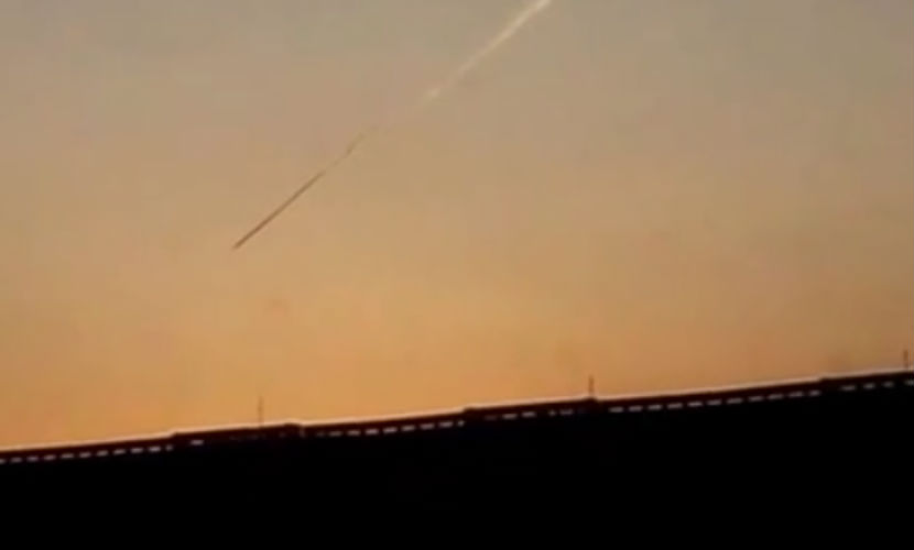 Падение НЛО над городом снял на видео житель Кемерово 