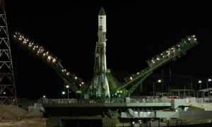 Запуск ракеты-носителя «Союз» с Байконура перенесли после отказа двигателя