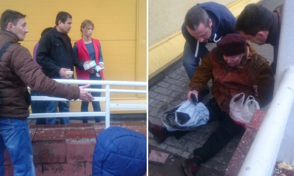 Охранник “Пятерочки” ударил старушку за сыр и батон в Санкт-Петербурге 