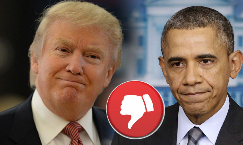 Трамп назвал Обаму худшим президентом за всю историю США 
