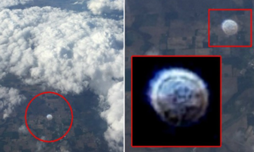 Снимок «узорчатого» НЛО под крылом пассажирского самолета опубликовал житель американского штата Индиана 
