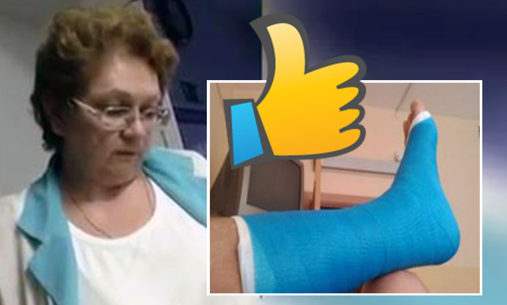 Мужчина со сломанной ногой снял на видео диагноз врача в Карелии: 