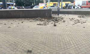 Опубликовано видео с места взрыва у станции метро 