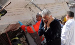 Страшное землетрясение в центре Италии с большим количеством жертв было снято на видео