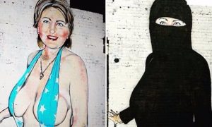 Австралийский уличный художник превратил Хиллари Клинтон из 