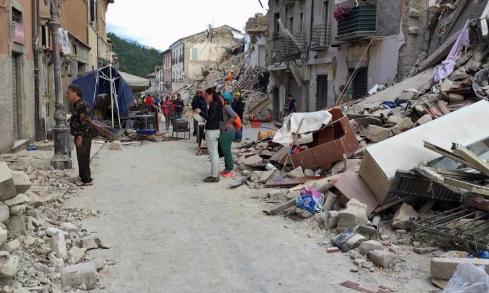 Землетрясение в италии сейчас