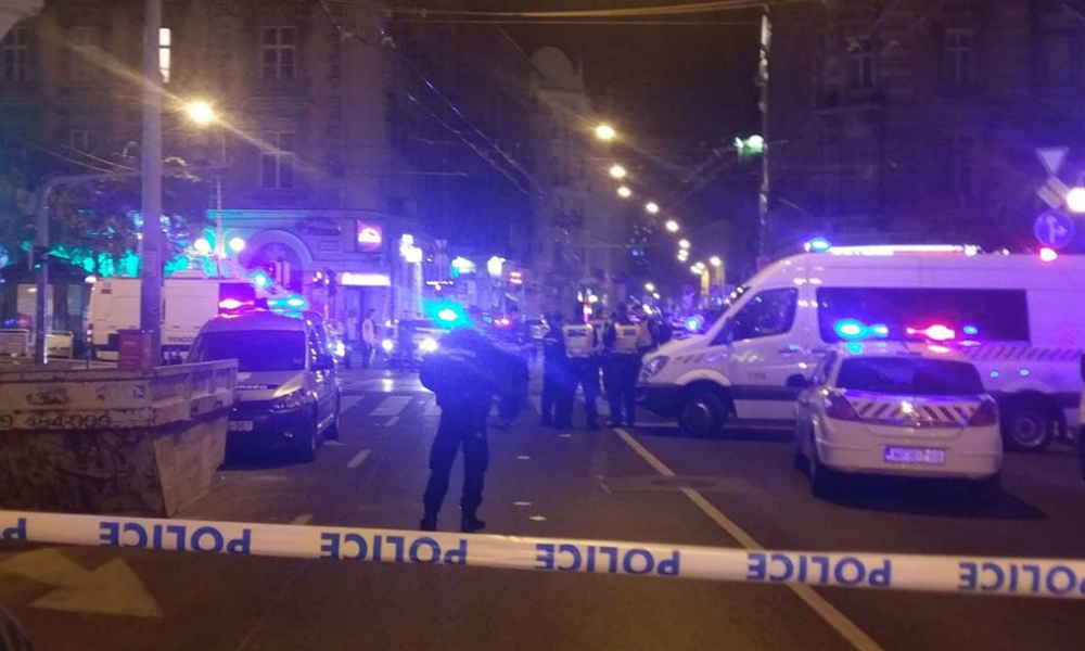 Полицейский получил ранение при мощном взрыве в центре Будапешта 