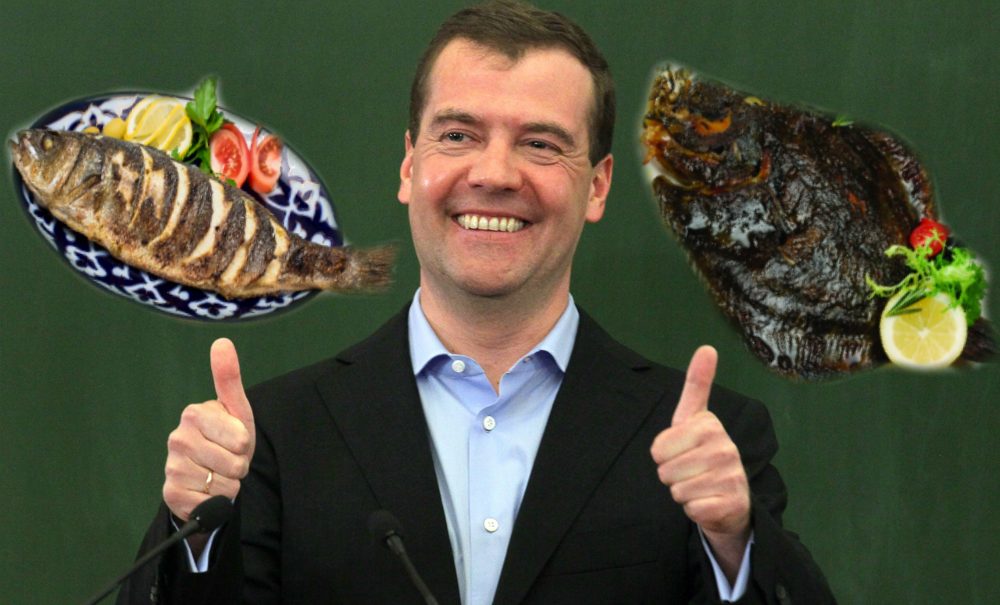 Медведев вернул россиянам камбалу-тюрбо и лаврака обыкновенного 