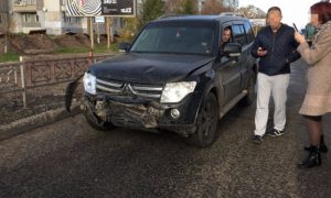 Опубликовано видео с места наезда на детей нетрезвого водителя Mitsubishi в Архангельске