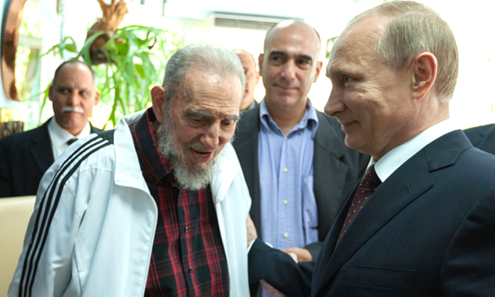 Путин обратился к Раулю Кастро в связи со смертью его знаменитого брата 