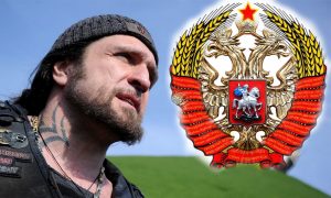Байкер Хирург придумал новый герб России и предложил его Путину