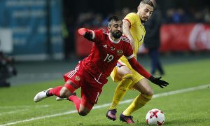 Российские футболисты завершили сезон вымученной победой над румынами в Грозном