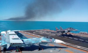 Пилот выжил при падении истребителя Су-33 с палубы «Адмирала Кузнецова» в Средиземном море