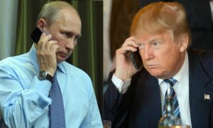 Названы дата и время первых телефонных переговоров Путина и Трампа