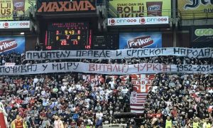 «Друг правды и сербского народа»: болельщики из Сербии почтили память Виталия Чуркина на матче