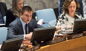 Глава МИД Украины Климкин выступил за лишение России права вето в Совете Безопасности ООН