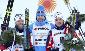 Россиянин Устюгов завоевал золото чемпионата мира в скиатлоне