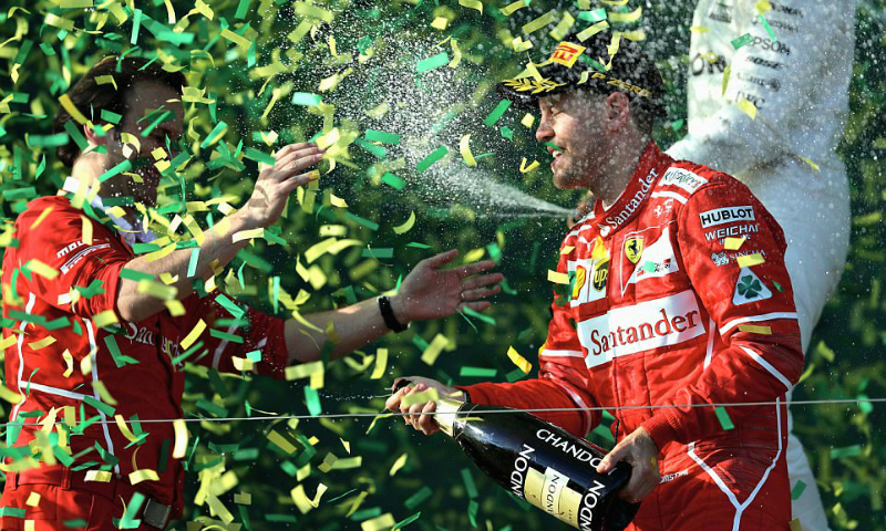 Пилот команды Ferrari выиграл Гран-при Австралии «Формулы-1» 