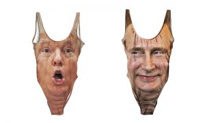 В Сети началась продажа купальников с эмоциональными Путиным и Трампом