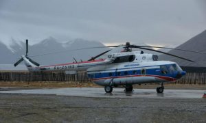 Российский вертолет рухнул в залив острова Шпицберген
