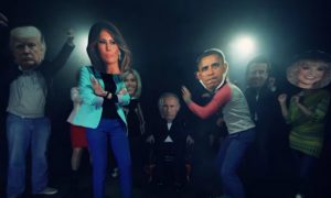 Клип с танцующими вокруг Путина мировыми лидерами стал хитом Интернета