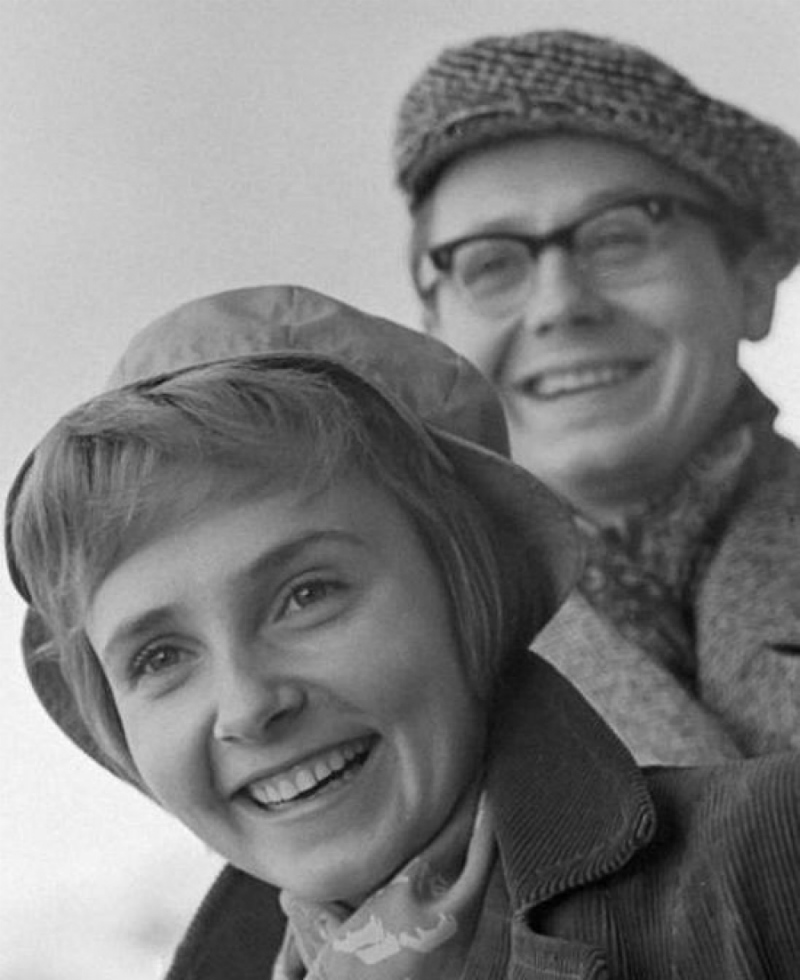 Олег Табаков с первой женой Людмилой Крыловой
