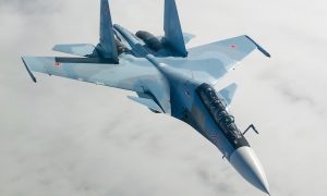Российский истребитель показал высший пилотаж из любопытства