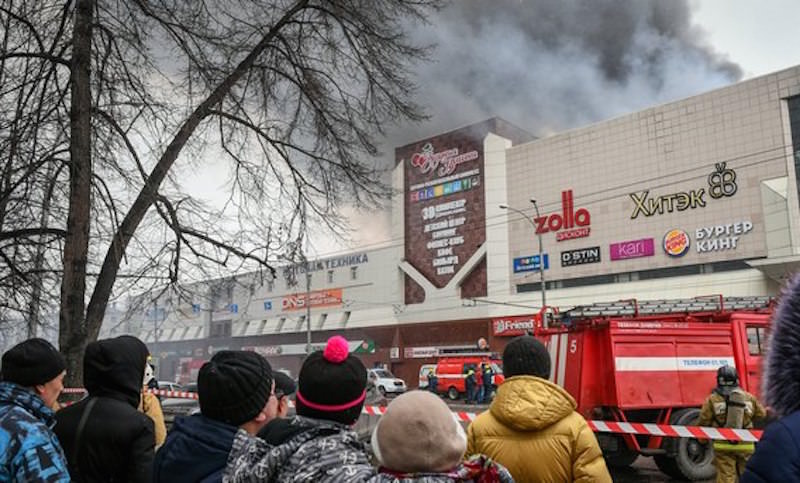 В «Зимней вишне» два года не чинили сломанную противопожарную систему В «Зимней вишне» два года не чинили сломанную противопожарную систему