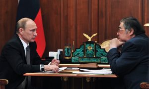 Путин поблагодарил Тулеева за многолетнюю работу на посту губернатора