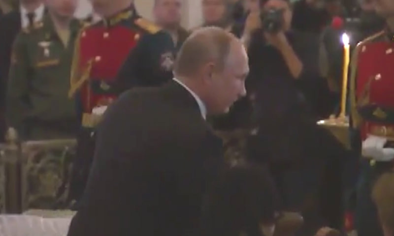 Путин прибыл на церемонию прощания с Говорухиным 