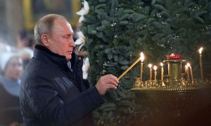 Путин поздравил православных христиан с Рождеством