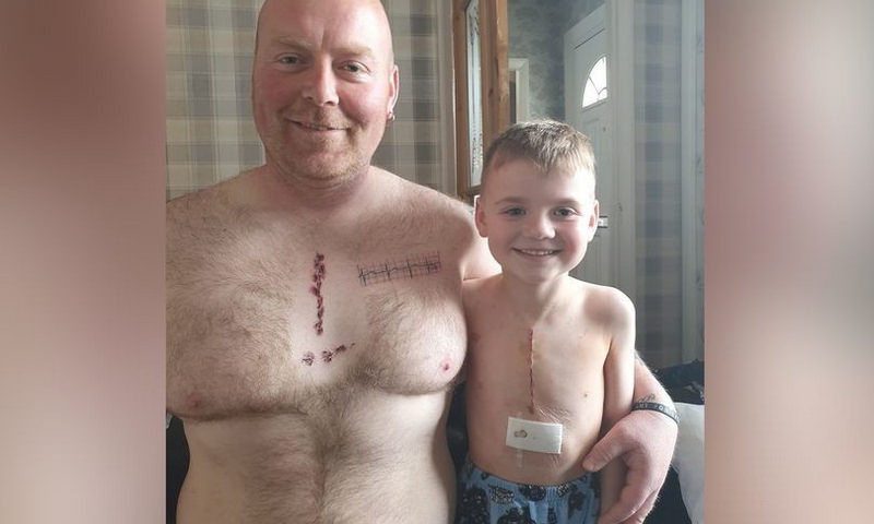 Папа нашёл милый способ, как поддержать 6-летнего сына после операции на сердце 