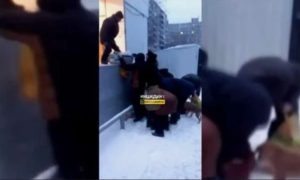 Новосибирцы жадно разбирают выброшенные продукты из 