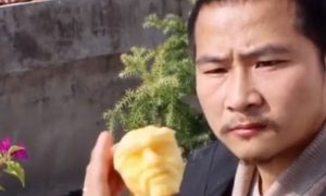 Художник не просто съел яблоко, а создал произведение