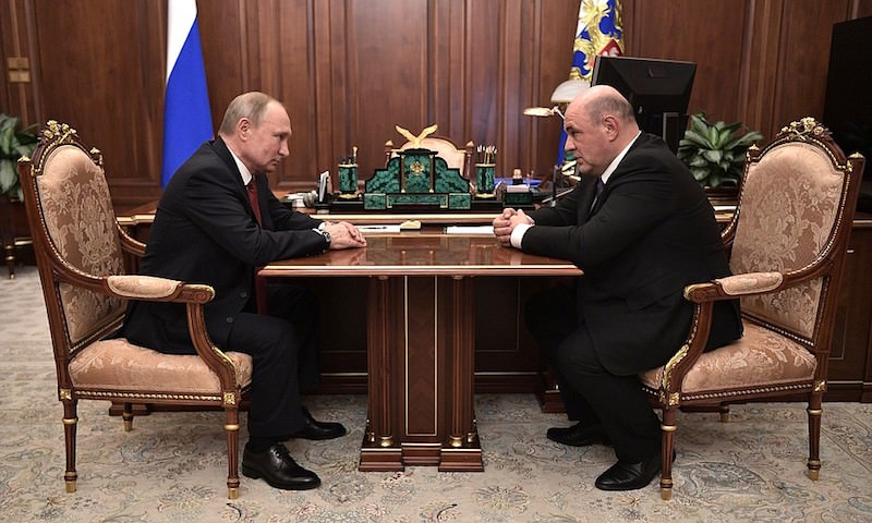 Владимир Путин подписал указ о назначении Мишустина новым премьер-министром 