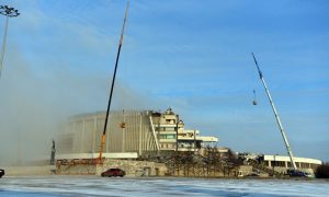 В Петербурге во время демонтажа стадиона рухнула крыша