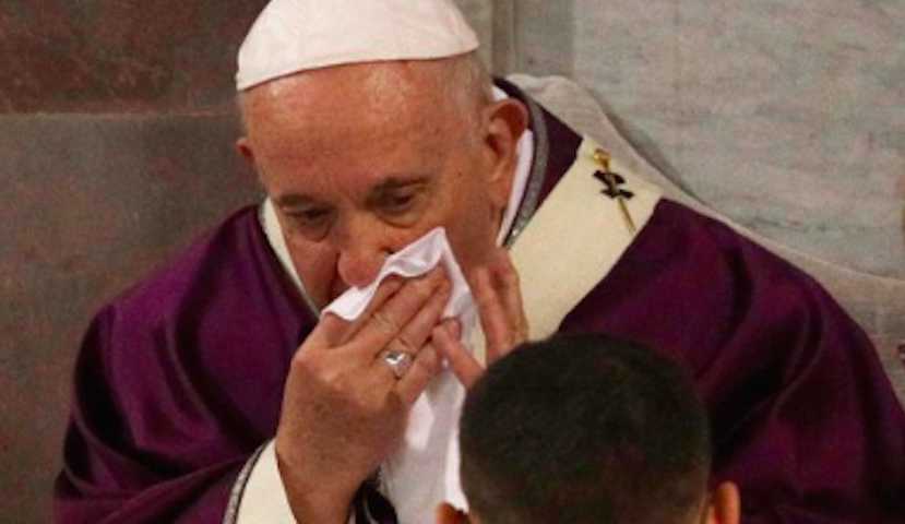 Папа римский заболел после речи о солидарности со страдающими коронавирусом 