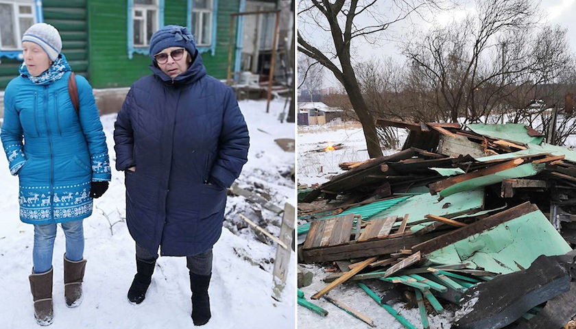 В деревне Терехово снесли дом вместе с пенсионеркой 