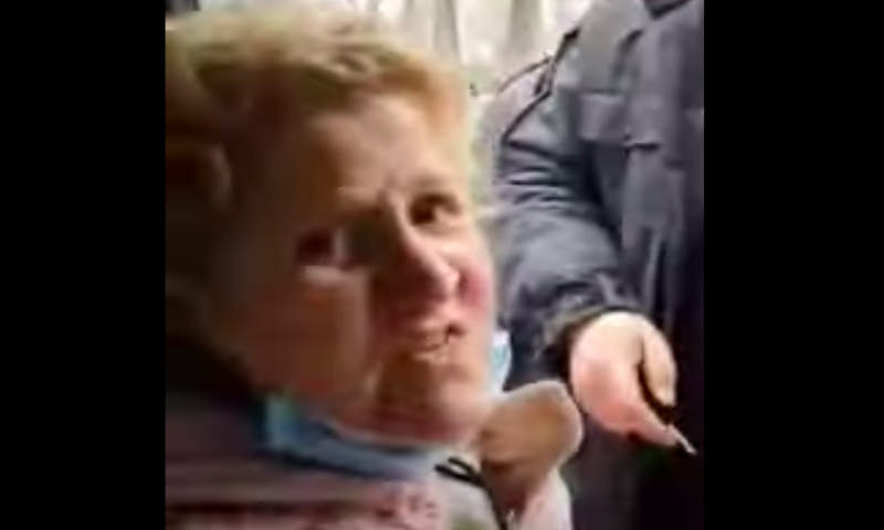 В Москве полицейские затолкали в машину пенсионерку без цифрового пропуска