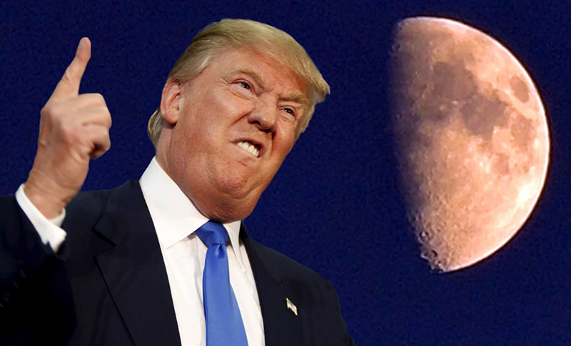 Трамп присвоил Луну 