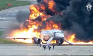 СК опубликовал видео катастрофы SuperJet в Шереметьево в 2019 году