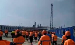 Рабочие в Амурской области разгромили офис компании, строящей завод для «Газпрома»