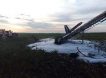 Опубликовано видео с места крушения самолета в Нижегородской области, где чудом выжил один человек