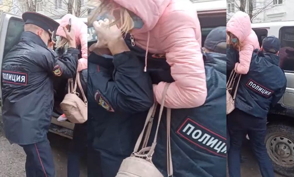 Как террориста: на Урале полиция жестко скрутила в магазине девушку без маски 