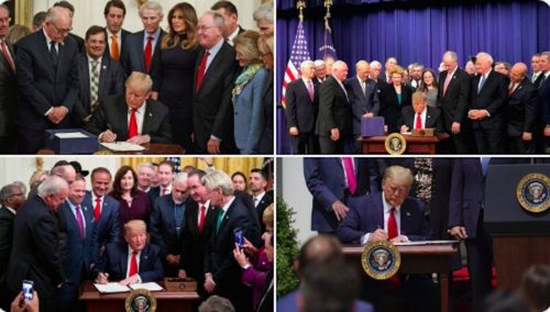 Дональд Трамп провалил пресс-конференцию, усевшись за «детский столик»