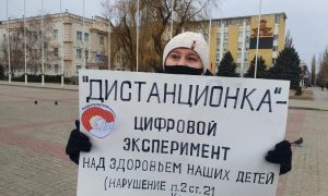 «Нет - дистанционному обучению»: в Ростовской области прошел пикет против удаленки в школах